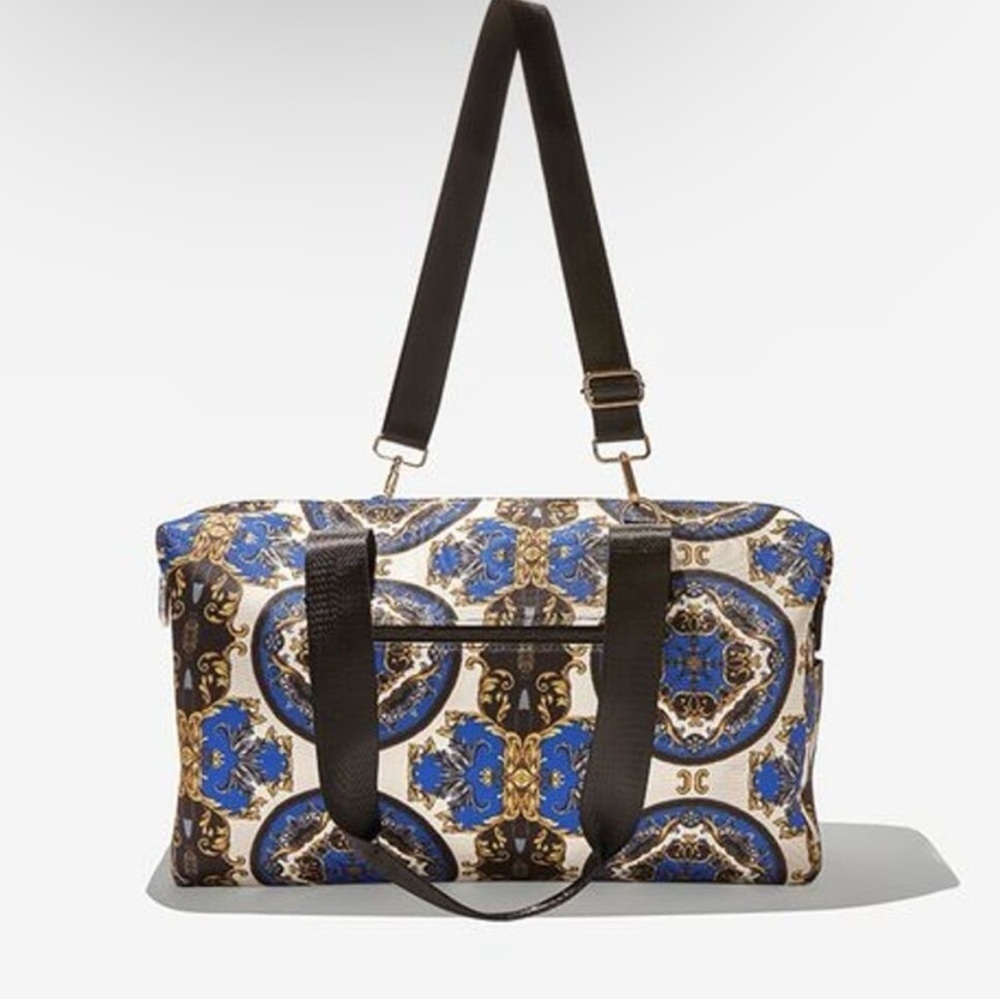 Alice & Olivia Regal Romance Sapphire Duffel Bag NWT